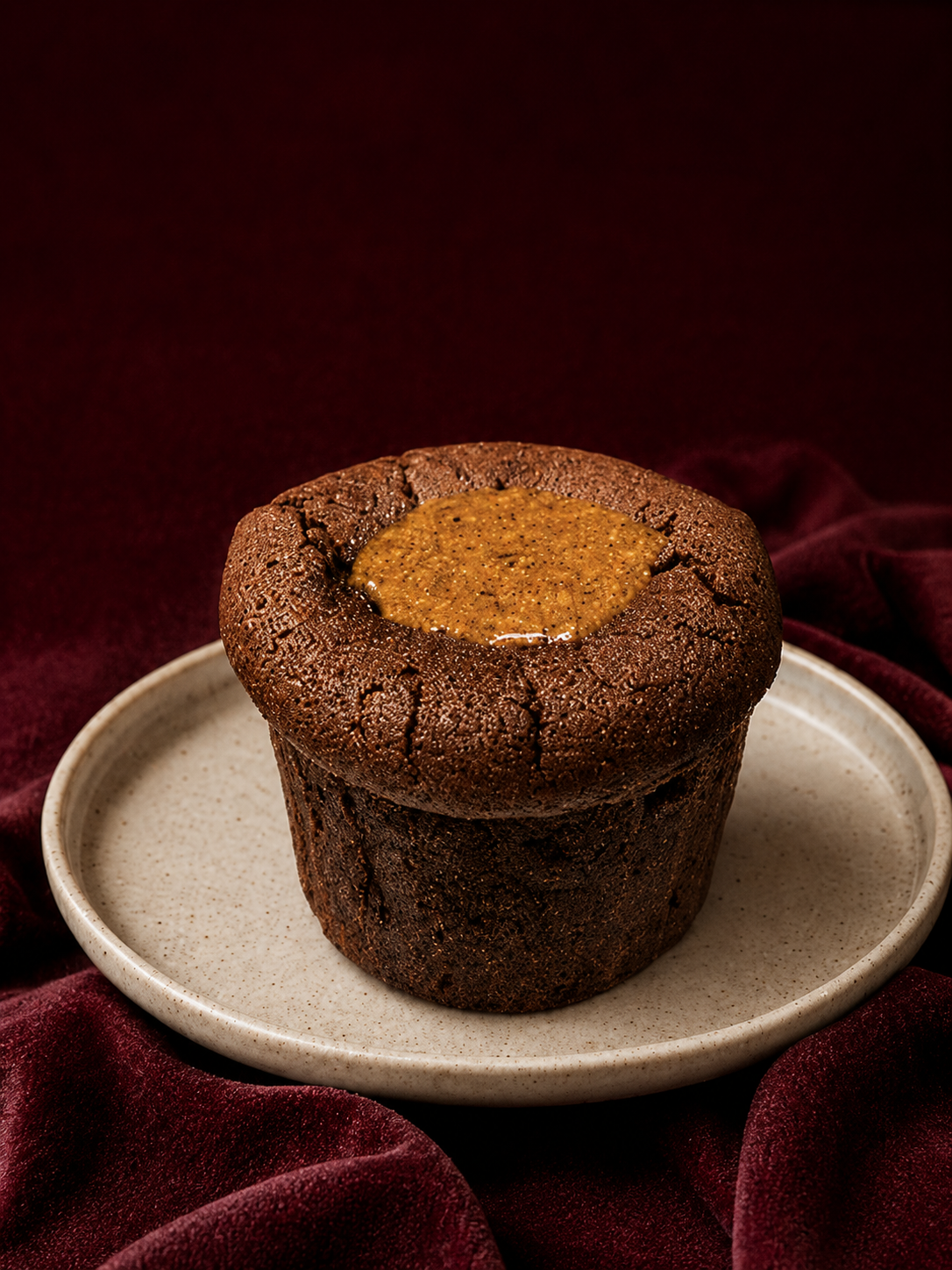 Fondant au chocolat au praliné noisette